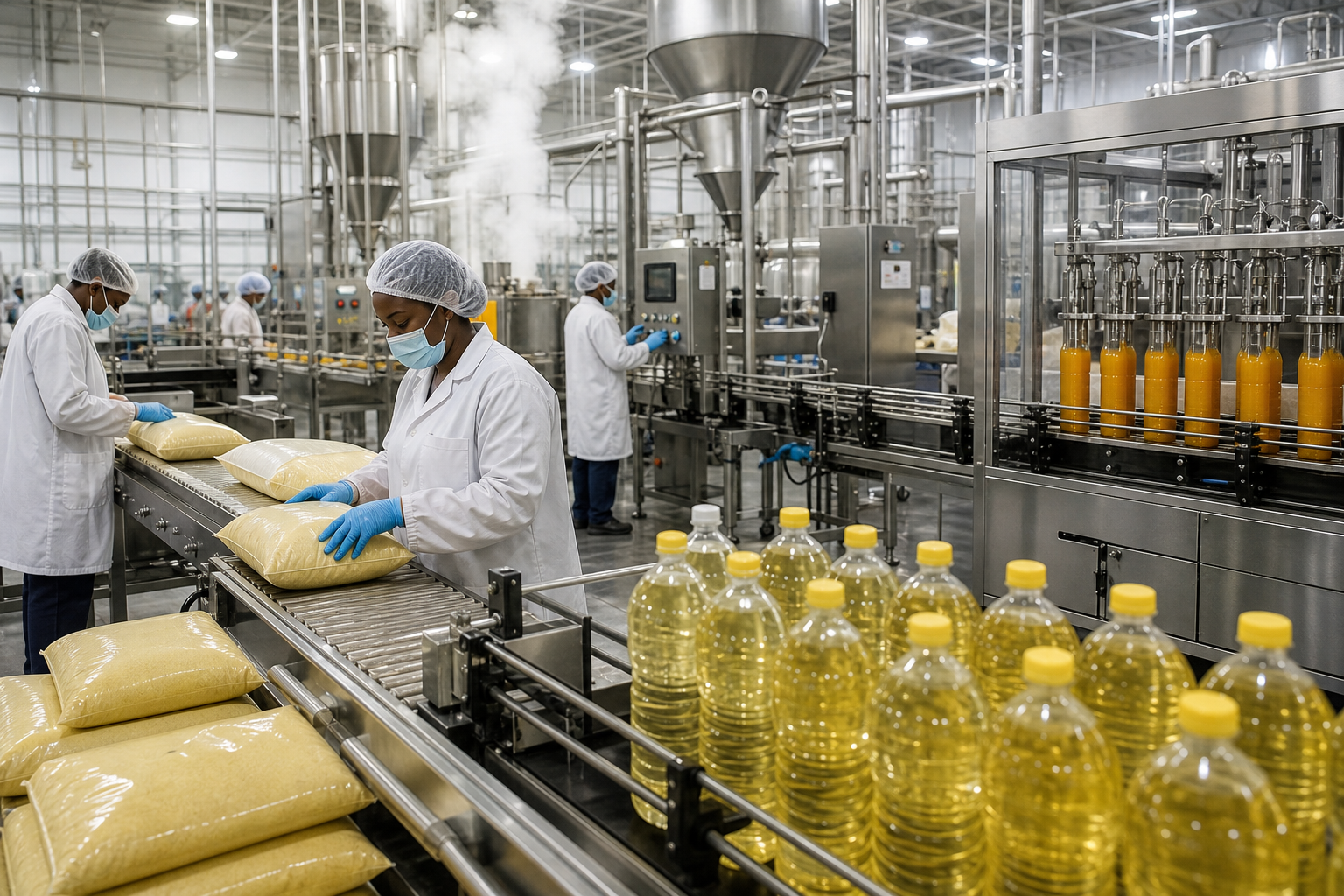 Agro-processing facility in Africa